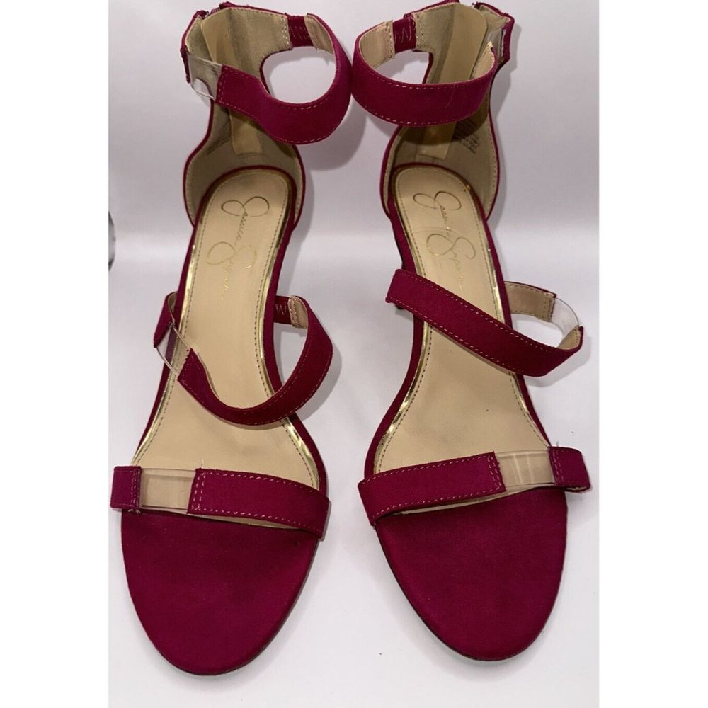 JESSICA SIMPSON PINK RED MARY JANE PUMPS SANDALS SIZE 9.5 M $110